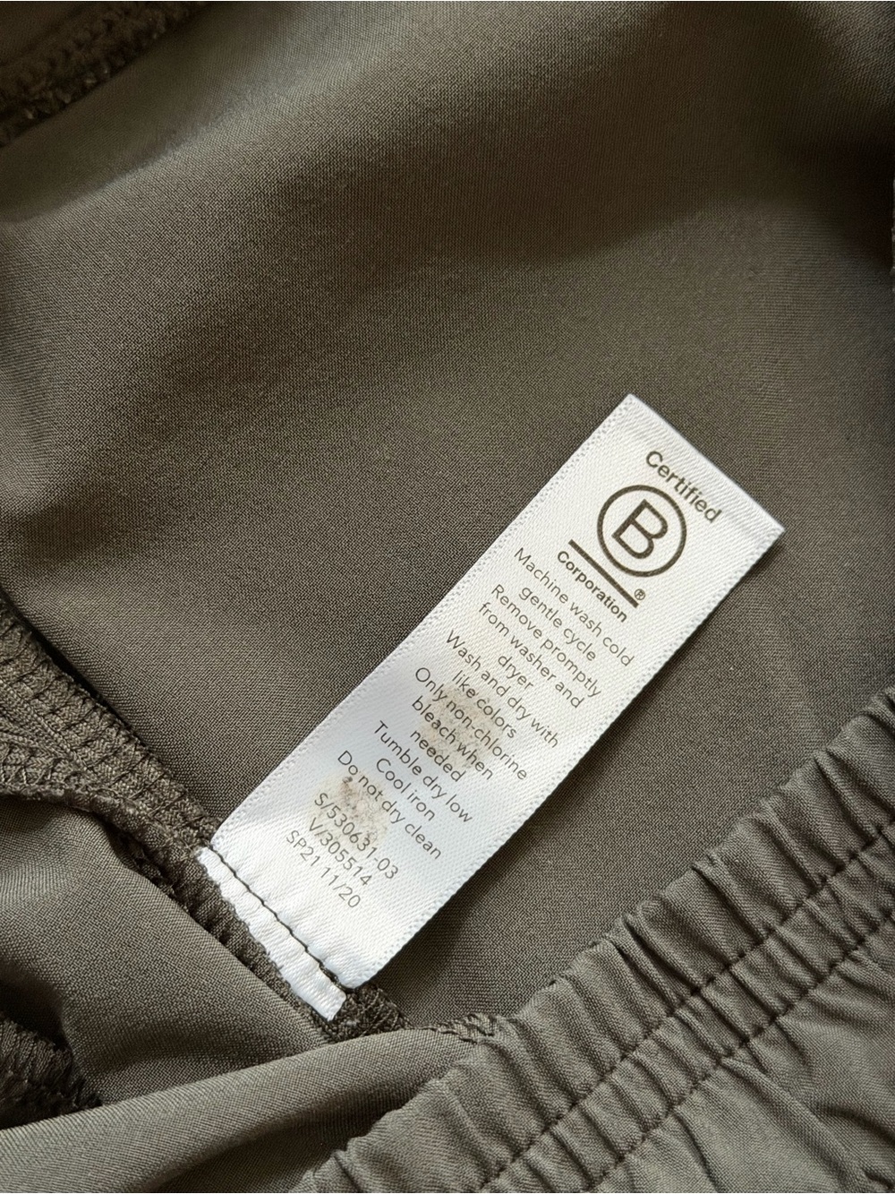 Athleta Brooklyn Jogger Pants Olive Gray Travel Athleisure Size 6 - Picture 5 of 6